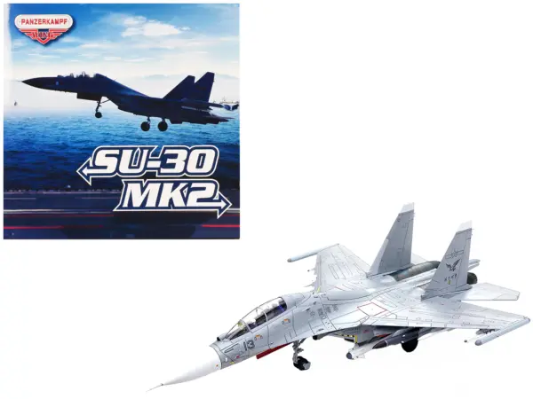 Sukhoi Su-30MKK Flanker-G Fighter Aircraft #13 "People's Liberation Army (PLA) Naval Aviation's Sea and Air Eagle Regiment" Chinese Air Force "Wing" Series 1/72 Diecast Model by Panzerkampf #1
