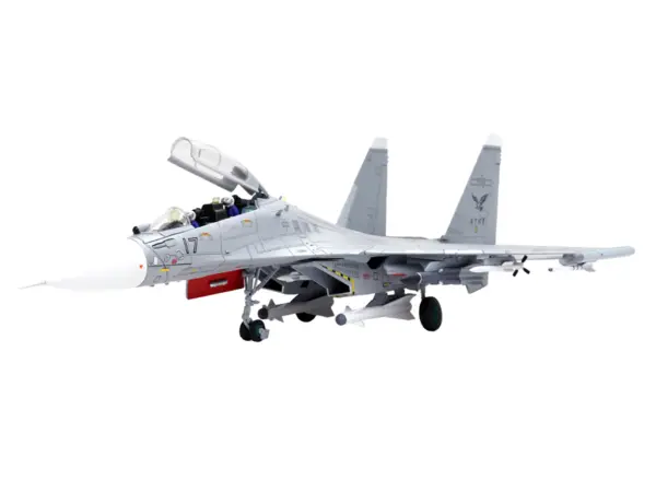 Sukhoi Su-30MKK Flanker-G Fighter Aircraft #17 "People's Liberation Army (PLA) Naval Aviation's Sea and Air Eagle Regiment" Chinese Air Force "Wing" Series 1/72 Diecast Model by Panzerkampf #4