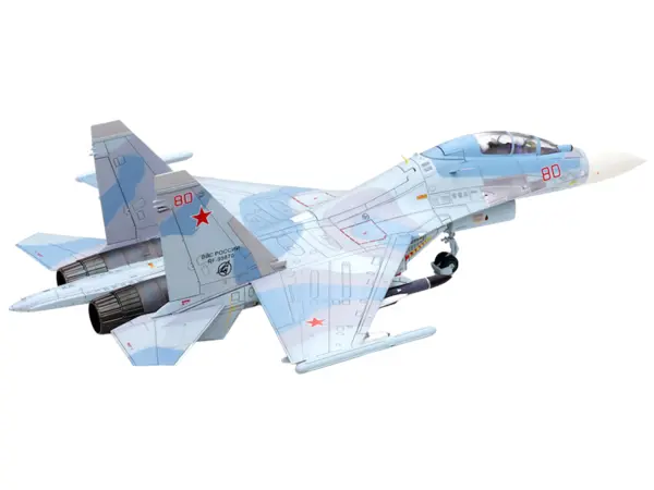 Sukhoi Su-30M2 Flanker-C Fighter Aircraft #80 "Russian Air Force" "Wing" Series 1/72 Diecast Model by Panzerkampf #4