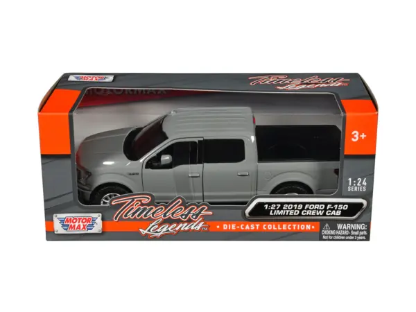 2019 Ford F-150 Limited Crew Cab Pickup Truck Gray "Timeless Legends" Series 1/24-1/27 Diecast Model Car by Motormax #1