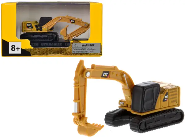 CAT Caterpillar 320 Hydraulic Excavator Yellow "Micro-Constructor" Series Diecast Model by Diecast Masters #1