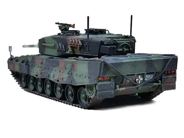 Leopard 2A4 Main Battle Tank with Snorkel "NATO Camouflage" German Army "Armor Premium" Series 1/72 Diecast Model by Panzerkampf #3