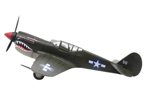 Curtiss P-40N Warhawk Fighter Aircraft "American Dream National Warplane Museum" United States Army Air Forces 1/72 Diecast Model by Militaria Die Cast #2