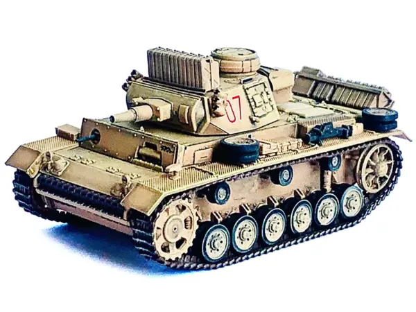 Germany Pz.Kpfw.III Ausf.N DAK Tank #07 "s.Pz.Abt.501 Tunisia" (1942/43) "NEO Dragon Armor" Series 1/72 Plastic Model by Dragon Models #2