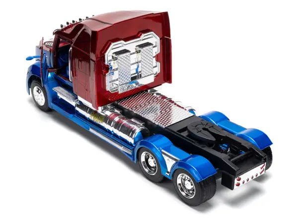 Western Star 57X Truck Tractor "Spider-Man" Blue and Red Metallic "Hollywood Rides" Series 1/24 Diecast Model by Jada #4