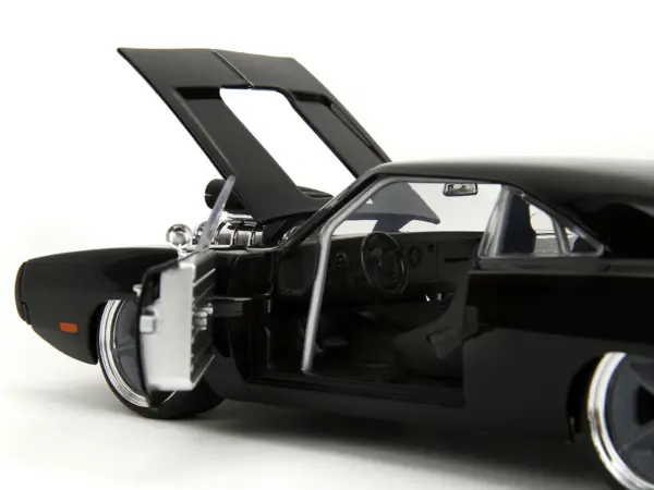 1970 Dodge Charger R/T Black "Fast X" (2023) Movie "Fast & Furious" Series 1/24 Diecast Model Car by Jada #5