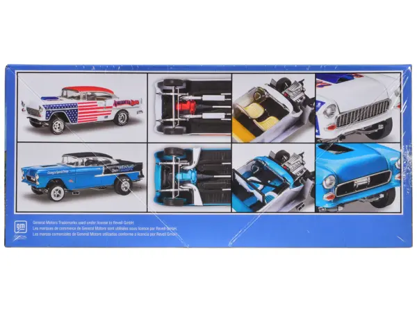 Level 4 Model Kit 1955 Chevrolet Bel Air Street Machine 2-in-1 Kit 1/24 Scale Model by Revell #3