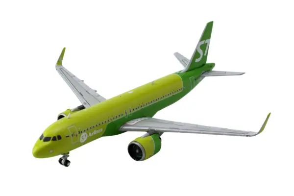 Airbus A320neo Commercial Aircraft "S7 Airlines" (RA-73428) Green Two-Tone 1/400 Diecast Model Airplane by GeminiJets #2