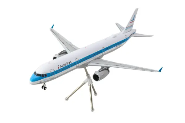 Airbus A321 Commercial Aircraft "American Airlines - Piedmont" (N581UW) White with Blue Stripes "Gemini 200" Series 1/200 Diecast Model Airplane by GeminiJets #2