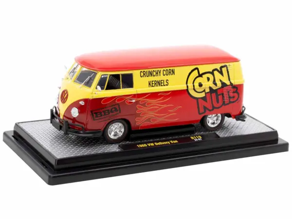 1960 Volkswagen Delivery Van Red and Yellow "Corn Nuts BBQ" Limited Edition to 6250 pieces Worldwide 1/24 Diecast Model Car by M2 Machines #2