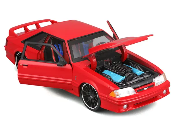 1993 Ford Mustang SVT Cobra Red "Classic Muscle" "Maisto Design" Series 1/24 Diecast Model Car by Maisto #2