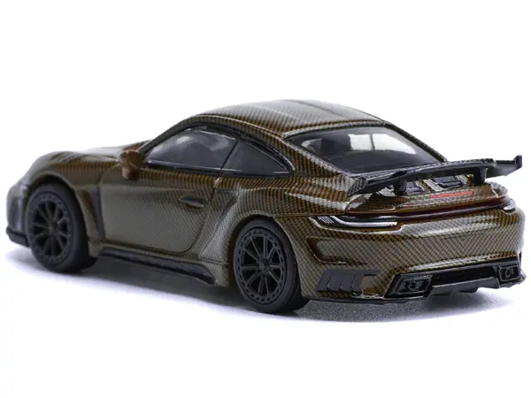 992 Stinger GTR Brown Carbon 1/64 Diecast Model Car by Pop Race #3