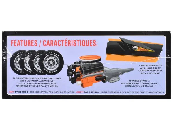 Skill 2 Model Kit 1971 Dodge Charger R/T 1/25 Scale Model by AMT #2