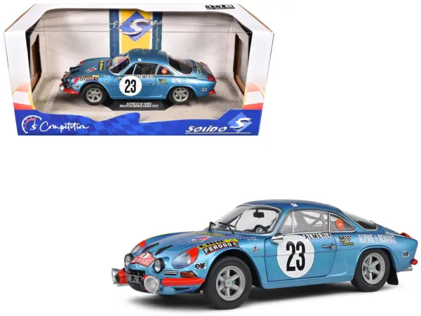Alpine A110 1600S #23 Jean-Pierre Nicolas - Michel Vial "Rallye Monte-Carlo" (1972) "Competition" Series 1/18 Diecast Model Car by Solido #1