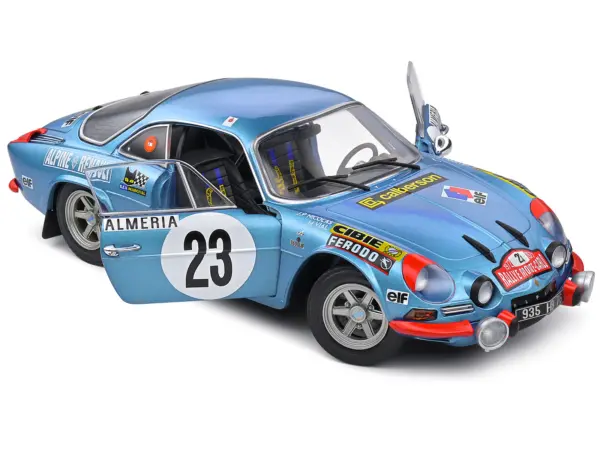 Alpine A110 1600S #23 Jean-Pierre Nicolas - Michel Vial "Rallye Monte-Carlo" (1972) "Competition" Series 1/18 Diecast Model Car by Solido #3