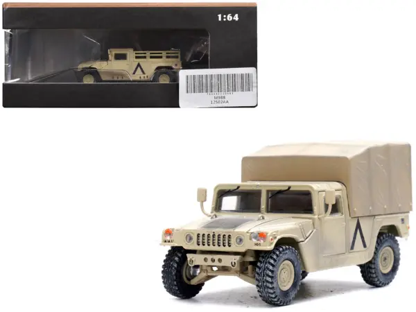 M998 HMMWV "1st Battalion 37th Armored Regiment 3rd Combat Brigade 1st Armored Division Gulf War Iraq" (1991) United States Army "Military Miniature" Series 1/64 Diecast Model by Panzerkampf #1