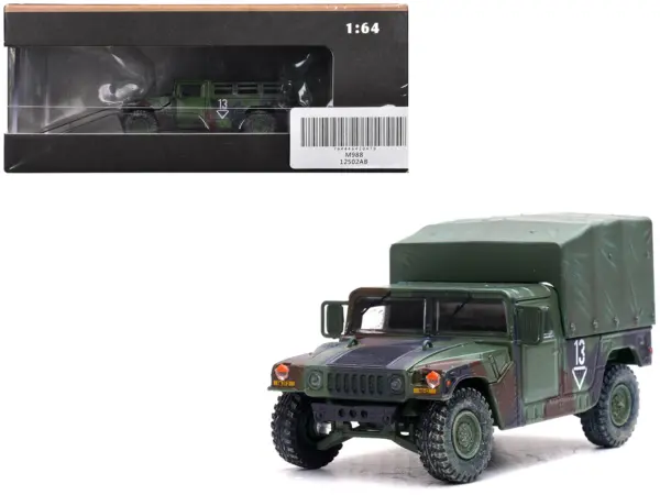 M998 HMMWV "2nd Battalion 3rd Field Artillery Regiment 1st Armored Division Stationed in Germany" (1999) United States Army "Military Miniature" Series 1/64 Diecast Model by Panzerkampf #1