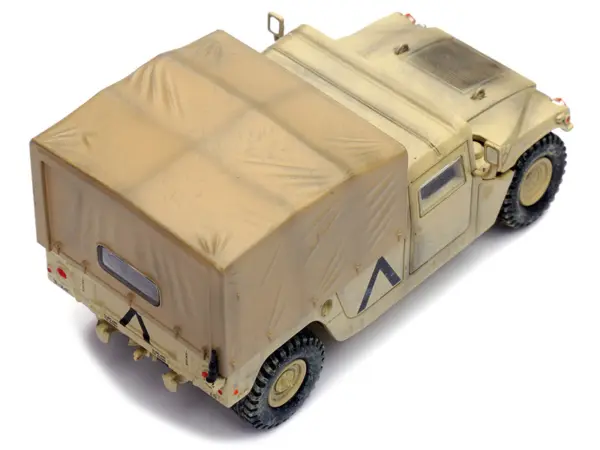 M998 HMMWV "1st Battalion 37th Armored Regiment 3rd Combat Brigade 1st Armored Division Gulf War Iraq" (1991) United States Army "Military Miniature" Series 1/64 Diecast Model by Panzerkampf #4