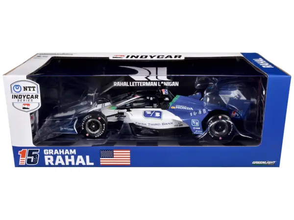 Dallara IndyCar #15 Graham Rahal "Fifth Third Bank" Rahal Letterman Lanigan Racing (Road Course Configuration) "NTT IndyCar Series" (2024) 1/18 Diecast Model Car by Greenlight #3