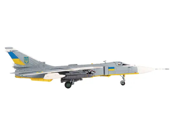 Sukhoi Su-24M Fencer-D Bomber Aircraft "Ukraine War" (2023) Ukrainian Air Force 1/72 Diecast Model by JC Wings #2