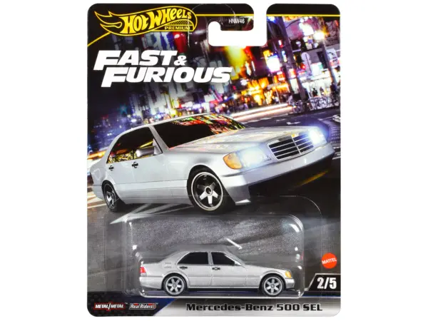 Mercedes-Benz 500 SEL Silver Metallic "The Fast and the Furious: Tokyo Drift" (2006) Movie "Fast & Furious" Series Diecast Model Car by Hot Wheels #1