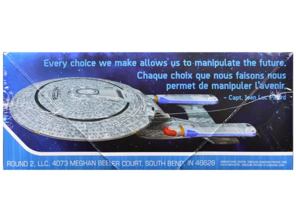 Skill 2 Model Kit U.S.S. Enterprise NCC-1701-D Space Ship "Star Trek: The Next Generation" (1987) TV Series 1/2500 Scale Model by AMT #2