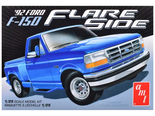 Skill 2 Model Kit 1992 Ford F-150 Flare Side Pickup Truck 1/25 Scale Model by AMT #1