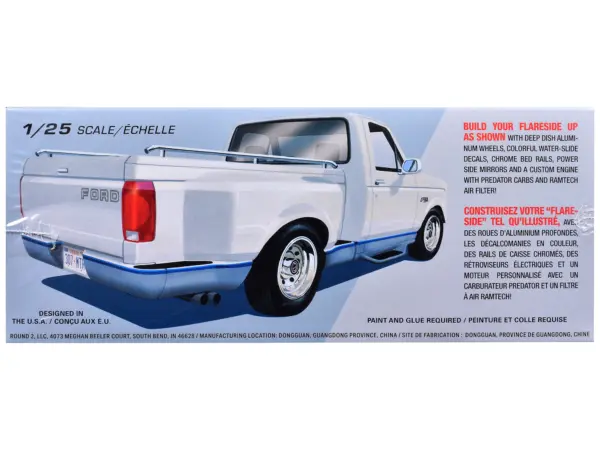 Skill 2 Model Kit 1992 Ford F-150 Flare Side Pickup Truck 1/25 Scale Model by AMT #3