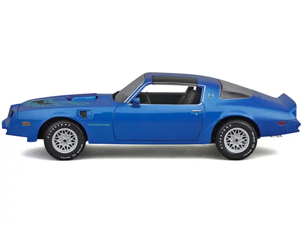 1978 Pontiac Firebird Trans Am Blue Metallic with Hood Graphics "Special Edition" Series 1/18 Diecast Model Car by Maisto #2