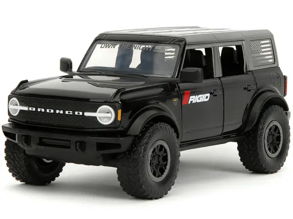 2021 Ford Bronco Badlands Black "Rigid" with Extra Wheels "Just Trucks" Series 1/24 Diecast Model Car by Jada #2