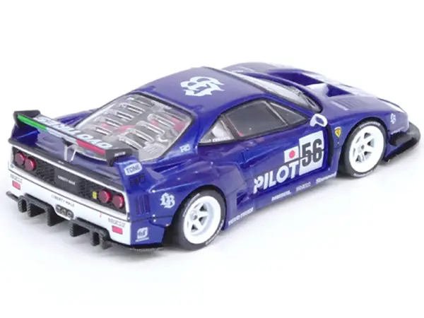 LBWK (Liberty Walk) F40 #56 Blue "Tokyo Auto Salon 2024" 1/64 Diecast Model Car by Inno Models #2