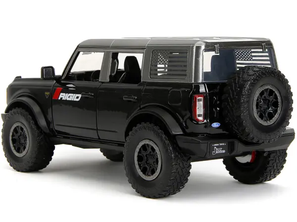 2021 Ford Bronco Badlands Black "Rigid" with Extra Wheels "Just Trucks" Series 1/24 Diecast Model Car by Jada #5