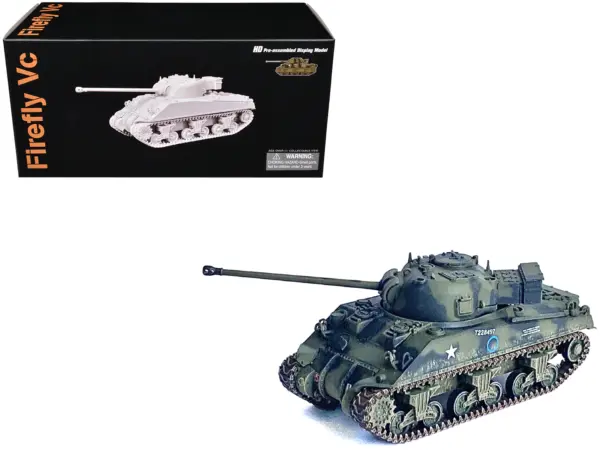 British Sherman Firefly VC Tank "1st Armoured Division Normandy France" (1944) "NEO Dragon Armor" Series 1/72 Plastic Model by Dragon Models #1