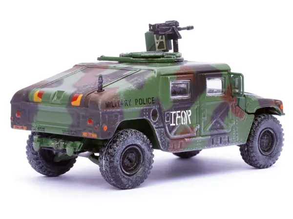M988 Modern 4×4 Utility Vehicle with Grenade Launcher Camouflage "Military Police 65th Company 519th MP Battalion IFOR HQ ARRC Forward Brcko Bosnia and Herzegovina" (1996) "Military Miniature" Series 1/64 Diecast Model by Panzerkampf #4