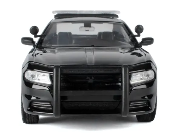 2023 Dodge Charger Pursuit Police Car Black and White "Law Enforcement and Public Service" Series 1/24 Diecast Model Car by Motormax #5