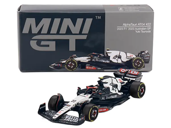 AlphaTauri AT04 #22 Yuki Tsunoda Formula One F1 "Australian GP" (2023) Limited Edition 1/64 Diecast Model Car by Mini GT #4