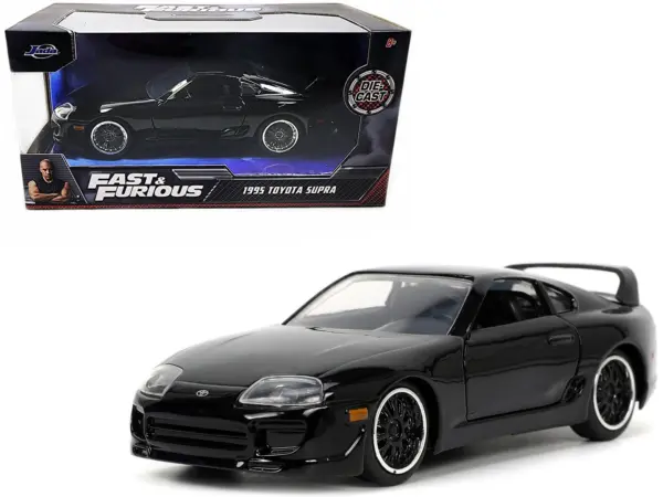 1995 Toyota Supra Black "Fast & Furious" Movie 1/32 Diecast Model Car by Jada #1