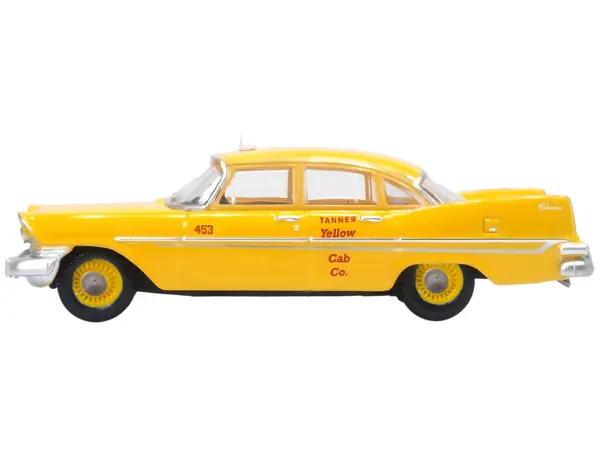 1959 Plymouth Belvedere Taxi Yellow "Tanner Yellow Cab Co." 1/87 (HO) Scale Diecast Model Car by Oxford Diecast #2