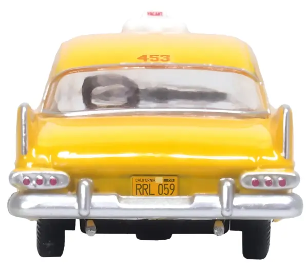 1959 Plymouth Belvedere Taxi Yellow "Tanner Yellow Cab Co." 1/87 (HO) Scale Diecast Model Car by Oxford Diecast #3