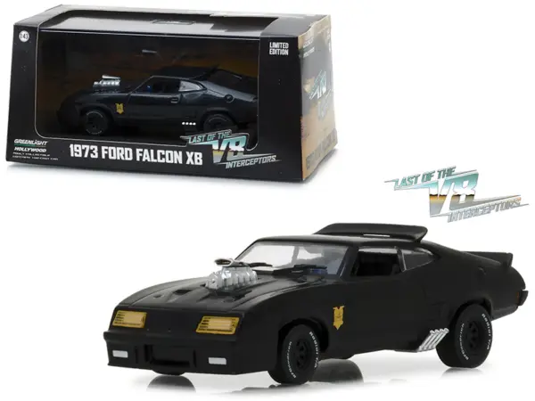 1973 Ford Falcon XB Black "Last of the V8 Interceptors" (1979) Movie 1/43 Diecast Model Car  by Greenlight #1