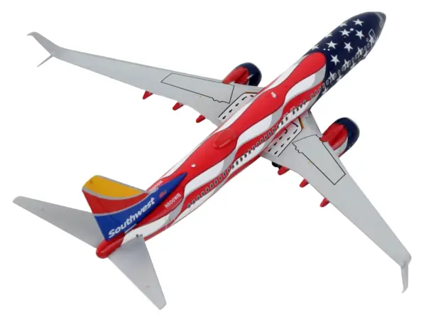 Boeing 737-800 Commercial Aircraft "Southwest Airlines - Freedom One" United States Flag Livery 1/400 Diecast Model Airplane by GeminiJets #3