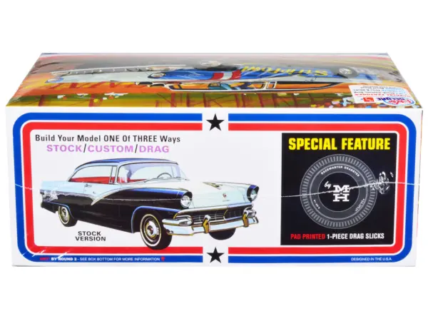 Skill 2 Model Kit 1956 Ford Victoria Hardtop 3 in 1 Kit 1/25 Scale Model by AMT #3