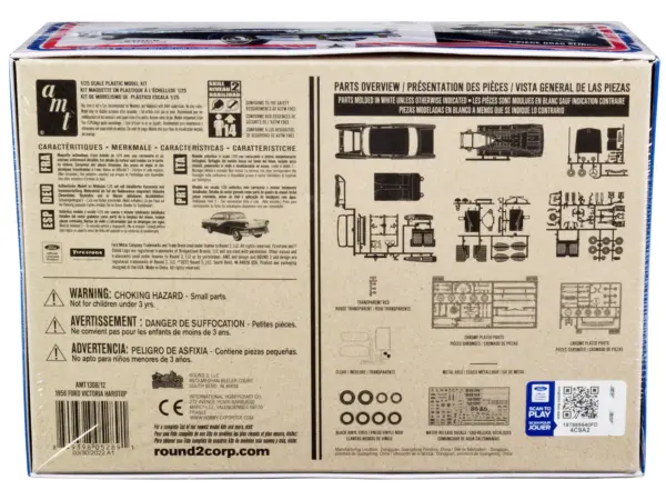 Skill 2 Model Kit 1956 Ford Victoria Hardtop 3 in 1 Kit 1/25 Scale Model by AMT #4