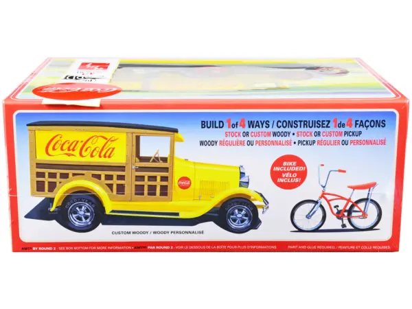 Skill 3 Model Kit 1929 Ford Woody/Pickup 4-in-1 Kit "Coca-Cola" 1/25 Scale Model Car by AMT #2