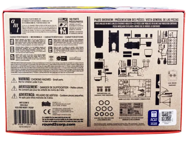 Skill 3 Model Kit 1929 Ford Woody/Pickup 4-in-1 Kit "Coca-Cola" 1/25 Scale Model Car by AMT #4