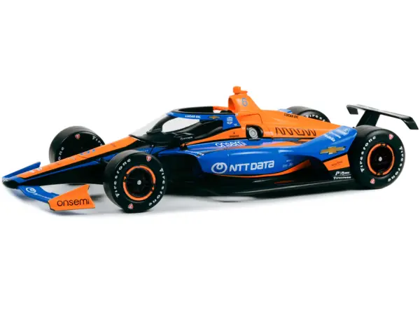 Dallara IndyCar #6 Felix Rosenqvist "NTT DATA" Arrow McLaren "NTT IndyCar Series" (2023) 1/18 Diecast Model Car by Greenlight #2