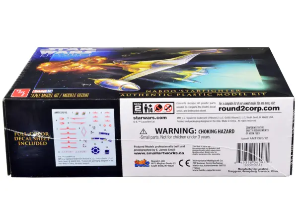 Skill 2 Model Kit Naboo Starfighter Spaceship "Star Wars: Episode I - The Phantom Menace" (1999) Movie 1/48 Scale Model by AMT #3