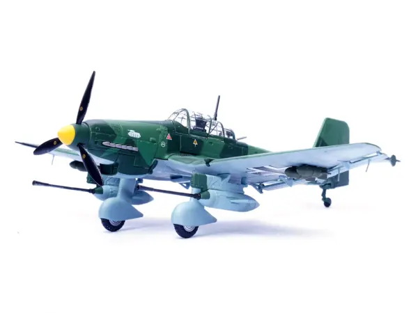 Junkers Ju 87G1 Stuka Bomber Aircraft "10.(Pz)/SG 2 Immelmann GS+MH Dubno Ukraine" (1944) German Luftwaffe "Wing" Series 1/72 Diecast Model by Panzerkampf #2