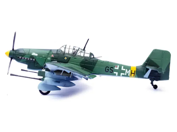 Junkers Ju 87G1 Stuka Bomber Aircraft "10.(Pz)/SG 2 Immelmann GS+MH Dubno Ukraine" (1944) German Luftwaffe "Wing" Series 1/72 Diecast Model by Panzerkampf #4