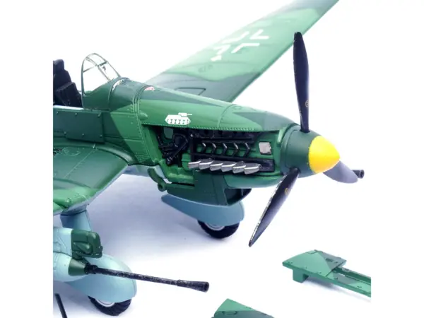 Junkers Ju 87G1 Stuka Bomber Aircraft "10.(Pz)/SG 2 Immelmann GS+MH Dubno Ukraine" (1944) German Luftwaffe "Wing" Series 1/72 Diecast Model by Panzerkampf #5